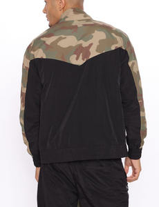 OEM logotipo personalizado hombres Casual último diseño personalizado hombres Slim Fit cremallera completa Camo V patrón chándal hombres Jogging traje chándal - Product Image 4