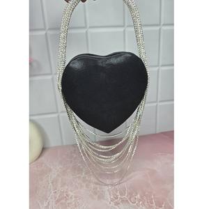 Beautiful Shimmering Fabric Heart Clutch Bags New High Quality Material <b>Handbag</b> <b>for</b> Evening Bag Party Gift Bags <b>for</b> Women - Product Image 1