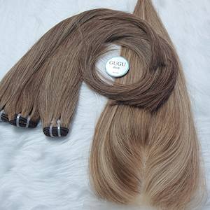 Perruque droite en cheveux humains HD Lace Front Wig, 3 faisceaux et 1 fermeture pour faire une perruque, vendeur de cheveux vietnamiens bruts - Product Image 4