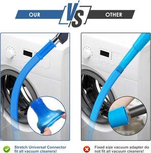 Kit de nettoyage de conduit de sèche-linge, 2 pièces, compatible avec la plupart des aspirateurs, brosse à peluches pour sèche-linge et accessoire pour tuyau d'aspirateur - Product Image 2
