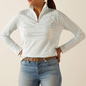 Camisas ecuestres súper cómodas para montar a caballo, capa base, ropa personalizada elástica, proveedor a granel, cuello con cremallera, camisa ecuestre de manga completa - Product Image 1