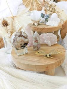 Base para Pastel de Madera de Acacia, Exhibición de Postres Rústica y Elegante, Bodas, Panaderías, Servidor de Pastel Artesanal, Mesa de Postres para Bodas - Product Image 2