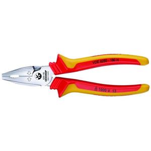 Alicates Combinados Gedore de Alta Resistencia VDE con Mangos Aislados - Product Image 1