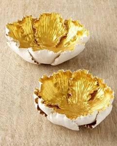 Bols de service élégants et légers en aluminium en métal poli pour les repas de tous les jours et les fêtes pour les événements spéciaux - Product Image 2