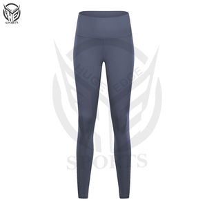 Vente en gros Pantalons d'entraînement Gym Fitness personnalisés pour femmes, imprimés, taille haute, non transparents, pantalons de yoga, leggings avec poches - Product Image 5