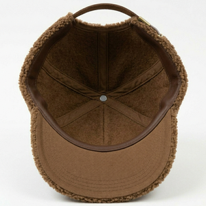 Custom Baseball <b>Cap</b> Blank Hat for <b>Winter</b> Outdoor Wear Adjustable Leather Back Closure Low MOQ High Quality - Product Image 5