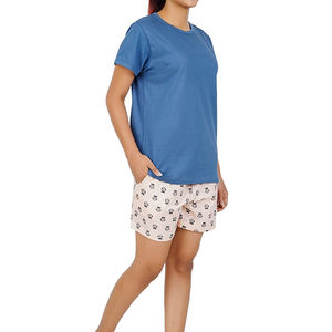 2025 de talla grande para mujer, cómodas camisetas de manga corta, conjuntos de pantalones cortos, secado rápido, transpirable, nuevo estilo, patrón sólido, OEM disponible - Product Image 3