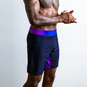 กางเกงมวยไทย MMA คุณภาพสูง 100% โพลีเอสเตอร์ แบบเรียบ สไตล์ไฮสตรีท ระบายอากาศได้ดี เป็นมิตรกับสิ่งแวดล้อม แห้งเร็ว ปรับแต่งได้ - Product Image 1