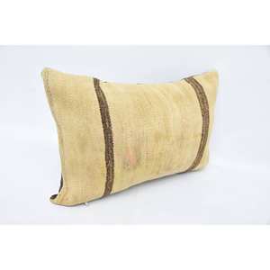 Beige Wool Kantha Patchwork <b>Pillow</b> 16x24 Inch Luxury Rustic Fluffy Floral <b>Throw</b> <b>Pillow</b> for Bedding Floor Woven Square Vintage - Product Image 3