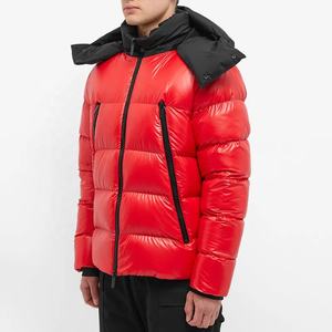 Chaqueta acolchada a prueba de viento impermeable de invierno con logotipo de camuflaje personalizado para hombre con relleno de poliéster para exteriores - Product Image 2