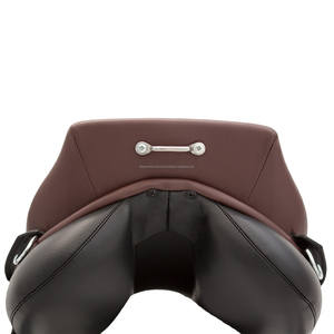 Sillín de resistencia de estilo de doma de cuero de vaca genuino de dos colores, cómodo asiento de equitación con diseño de modelo de logotipo OEM - Product Image 4