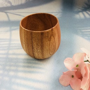 Traditional Handicraft Wooden Drinking <b>Cup</b> 7x7 cm with <b>Customized</b> Logo <b>Cup</b> Wood From Vietnam High Quality - Product Image 1