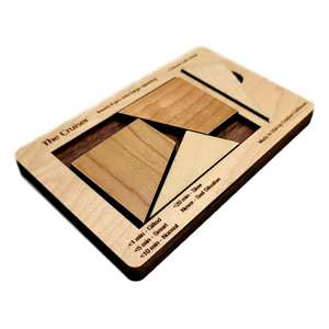 Cruiser, puzzle en bois à quatre pièces, casse-tête artisanal classique, défi mental, divertissement familial, jeu de table d'intérieur, jeu de skill - Product Image 6