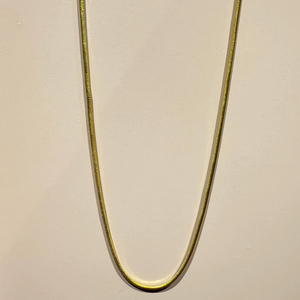 CHAÎNE DE SERPENT ITALIEN EN OR ROSE/JAUNE 18KT PLAQUÉ RHODIUM 18INCH LUXE pour FIANÇAILLES À PORTER AU QUOTIDIEN CADEAUX ANNIVERSAIRES - Product Image 3