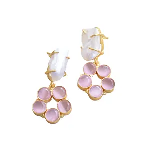 Pearl Earring Drop Handmade Jewelry Wholesale Supplier and Seller Cute Pearl Statement Jewelry dangle earring Baroque Pearl Stud