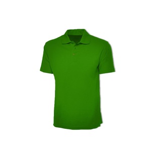 Polo de manga corta para hombre, camisa 100% de algodón de alta calidad, a la moda, de talla grande, Color verde, personalizada - Product Image 1