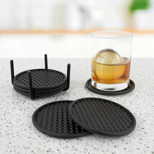 Decorative Stainless Steel Spliced <b>Drinks</b> <b>Coasters</b> Round <b>Coasters</b> for Black Color Modern Design <b>Coaster</b> - Product Image 6