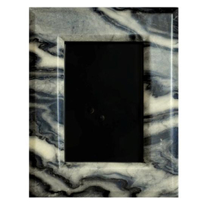 Modern Style Desk Ornament <b>Photo</b> <b>Frame</b> Banswara White Marble & Morchna Brown Marble Picture <b>Frames</b> Marble Picture <b>Frame</b> - Product Image 2