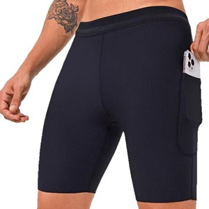 Pantalones cortos deportivos de compresión para hombre, shorts ajustados de nailon y licra, para gimnasio, ciclismo activo, correr, envío DDP - Product Image 2