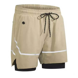 Precio razonable, el mejor diseño, mallas para hombre con pantalones cortos, pantalones cortos de algodón ligeros de secado rápido y transpirables para hombre con tamaño de logotipo personalizado - Product Image 1