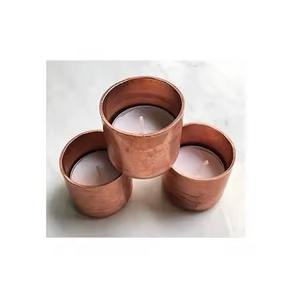 <b>Copper</b> Round Shape Handmade Eco-Friendly <b>Candle</b> Container with Highest Quality for Hotel Restaurant Christmas Use - Product Image 5