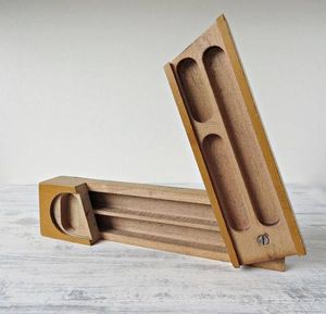 Ensemble de stylos cadeau de luxe de haute qualité en bambou fait à la main personnaliser stylo en bois avec logo gravé avec boîte en bois - Product Image 3
