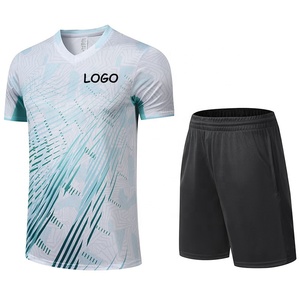 เสื้อแบดมินตันแห้งเร็ว ราคาดีที่สุด สำหรับผู้ชายและผู้หญิง รับผลิตแบรนด์เอง ระบายอากาศได้ดี สีชมพู เสื้อเทนนิส กางเกงขาสั้น ราคาถูก - Product Image 2