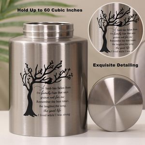 Urnes moyennes en acier inoxydable pour cendres humaines Urnes moyennes pour cendres Urnes de crémation pour adultes, hommes, femmes Taille personnalisée - Product Image 3