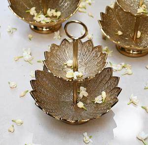 Bol à fruits de conception moderne fait à la main en aluminium poli et en laiton, taille personnalisable pour la décoration de la maison, type de plat - Product Image 4