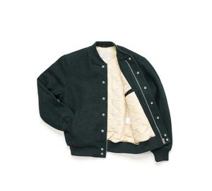 แจ็คเก็ตเบสบอลแบบ Letterman สำหรับผู้ชาย ดีไซน์ OEM ผลิตตามสั่ง ทำจากผ้า Melton ขนสัตว์แท้ ปักโลโก้ด้วยไหมเชนิลล์ สไตล์ Bomber เหมาะสำหรับฤดูหนาว - Product Image 5