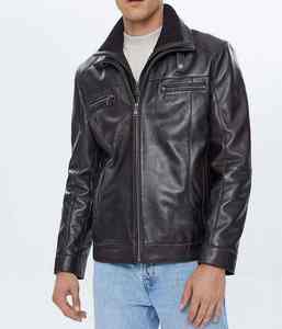 2025 personnalisé Offre Spéciale hiver à la mode élégant Design Unique coupe-vent de haute qualité réel 100% véritable veste en cuir pour hommes - Product Image 4