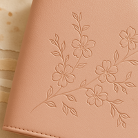 Ensemble cadeau économique LABON Floral, agenda A6 avec couverture gaufrée, organiseur, classeur, outils de jardinage, stylo et boîte à souvenirs pour femmes et mamans