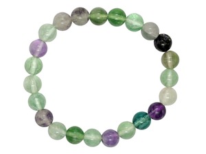 Pulsera de multifluorita unisex Piedra curativa de cristal natural Estilo Feng Shui Inspirado en el tema del amor de Muntaha Agate Export - Product Image 3