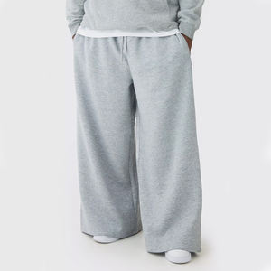 En Stock, venta al por mayor, pantalones de chándal acampanados de peso pesado en blanco para hombre con bolsillos laterales, pantalones de chándal holgados para hombre con logotipo personalizado - Product Image 4