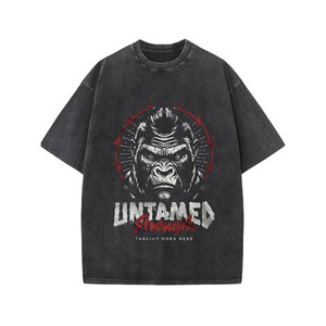 Camiseta de ocio para hombre y Polo para Primavera/Verano con estampado estándar de un color hecho en China - Product Image 1