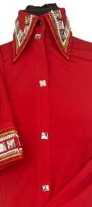 Camisa de equitación de espectáculo occidental para hombres y mujeres de primera calidad para entusiastas de la equitación - Product Image 2