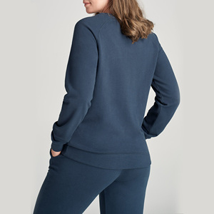 Nouveau pull brodé Streetwear gaufré personnalisé Sweat-shirt à col rond rembourré pour femme - Product Image 5