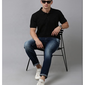 ZN - T-shirt polo de travail à manches courtes de couleur noire, vêtements de sport et de travail pour hommes - Product Image 3