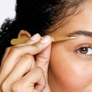 Bas prix dames pince à épiler les sourcils en acier inoxydable vente chaude en acier inoxydable sourcil or pince à épiler - Product Image 3