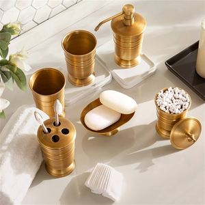 Shiny Silver Hammered Metal Bathroom Sets Bath Ensemble <b>Waste</b> baskets Soap Dish Dispenser <b>Pump</b> Toothbrush Holder - Product Image 6
