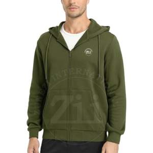 Wholesale Custom Logo Embroidered Gym Fitness Hoodie Manufacturers Fleece Fabric Regular Fit High Quality 100% Cotton - Product Image 2