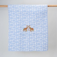 Couette pour bébé Kantha en coton naturel à la demande Couverture légère et respirante pour bébés d'Inde