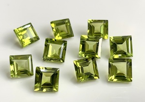 เพอริโดทธรรมชาติทรงเหลี่ยมตัดเหลี่ยมเพชรพลอยขนาด5มม. ทรงสี่เหลี่ยมแบบหลวมคุณภาพระดับ AAA - Product Image 2