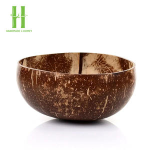 MÁS VENDIDO 100% Natural - Cuencos de Coco Pulidos y Cucharas de Madera de Vietnam, Cuenco de Ensalada de Coco Ecológico Natural Orgánico - Product Image 2