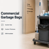 Sacs poubelles en PE sur mesure, fournis directement par l'usine, support OEM/ODM, pour supermarchés, différentes tailles pour importateurs en gros