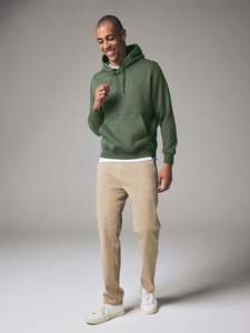 Sudadera con Capucha Verde Sólida Informal para Hombre, Sudadera de Algodón Suave con Bolsillo Canguro Ajustable, Sudadera con Capucha en Verde - Product Image 3