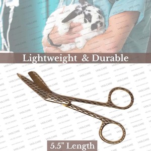 Vaslcare-Ciseaux manuels gravés en acier inoxydable de 5.5 pouces, pour soins infirmiers et vétérinaires, impression de ruche en nid d'abeille - Product Image 6