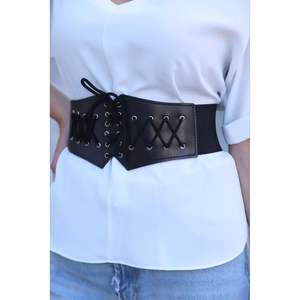 Ceinture Corset Élastique Respirante pour Femmes avec Cordon de Serrage - Product Image 4