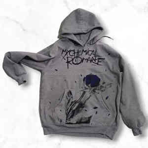 Sudadera con capucha de peso pesado Vintage para hombre, sudadera de algodón térmico de felpa de gran tamaño, diseño bordado, ropa de calle de invierno sólida - Product Image 1