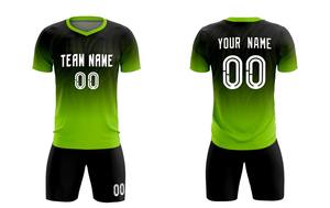 Uniformes de Fútbol Personalizados para Deportes de Equipo, Tela Ligera y Transpirable, Conjunto de Fútbol Estampado de Manga Corta - Product Image 3
